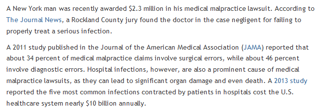 New York Orthopedic Surgeon Held Liable For Failing To Treat Infection