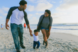 Improper hip development in infants can affect their ability to walk properly as shown here.