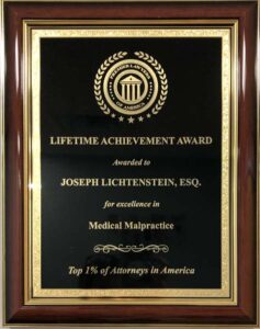 Joseph M. Lichtenstein has over 35 years of experience with malpractice law.