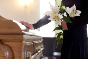 Funeral for someone who suffered from a wrongful death.